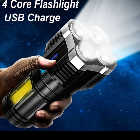 LED Flashlight, With USB Rechargeable Cable. - Picture 5 of 9